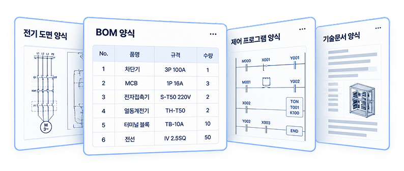 ELECFLOW 템플릿 예시